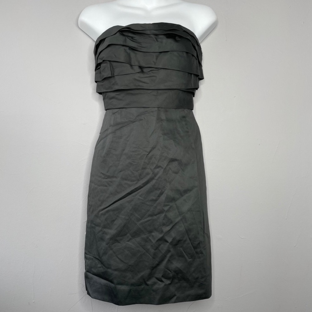 J CREW Strapless Wave Bodice Bridesmaid Formal Dress